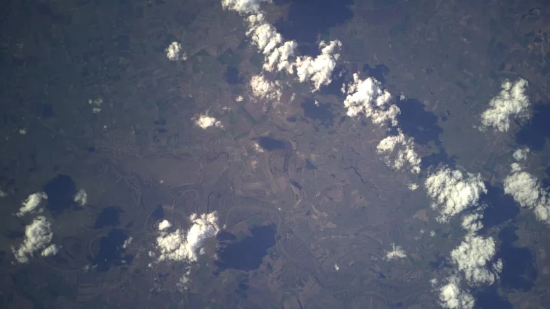 High-altitude Earth observation image of Lake Tisza showing detailed water surfaces for environmental and climate monitoring